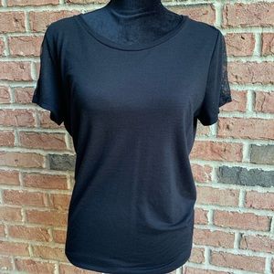 Calvin Klein Woman’s Lace Inset Top Sz L